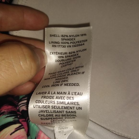 Ava & viv colorfully bikini top plus size '14 W". - Picture 6 of 7